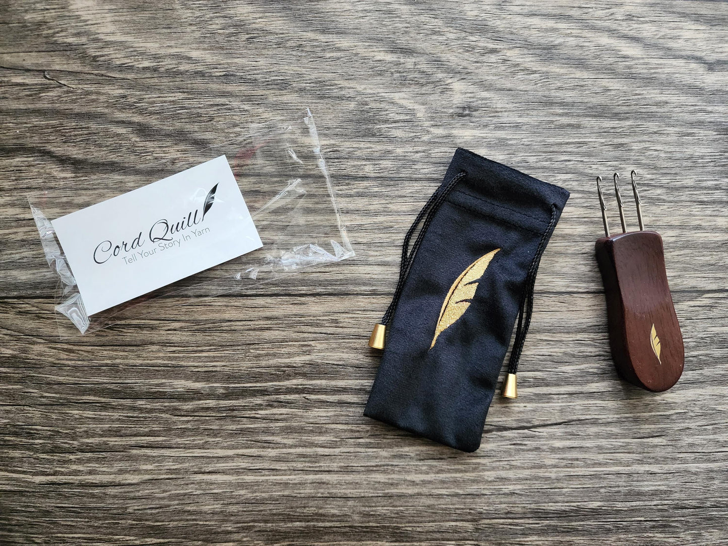 1 Cord Quill I-Cord tool with dust proof carrying pouch