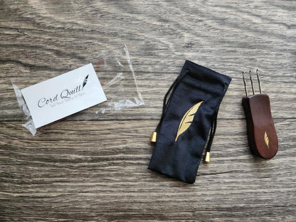 1 Cord Quill I-Cord tool with dust proof carrying pouch