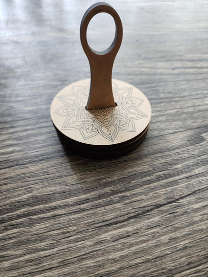 1 Portable Yarn Holder with Wristlet Capability and Table Top Swivel Bottom Carousel (wristlet sold separately)