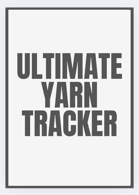 Uptimate yarn tracker to keep yarn stash organized and free of errors