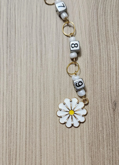 Sunflower and Bee Row Counter for Knitting and Crochet Projects