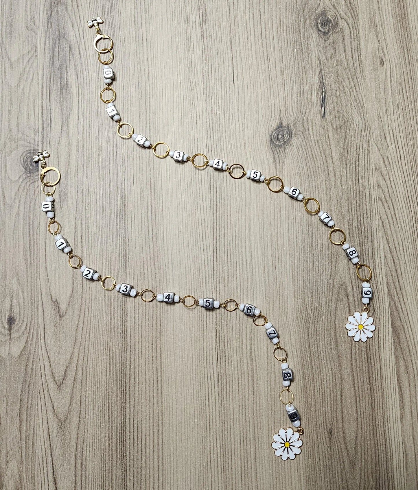 Sunflower and Bee Row Counter for Knitting and Crochet Projects