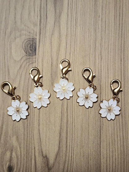 5 Sunflower Stitch Markers for Knitting and Crochet Projects
