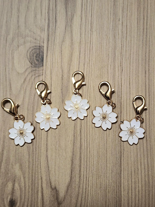 5 Sunflower Stitch Markers for Knitting and Crochet Projects