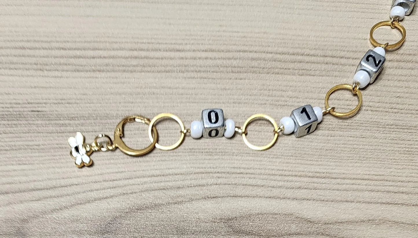 Sunflower and Bee Row Counter for Knitting and Crochet Projects