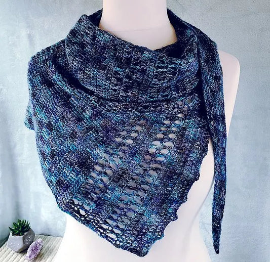 Hand-Dyed Yarn Kit for Cordelia Scarf Shawl