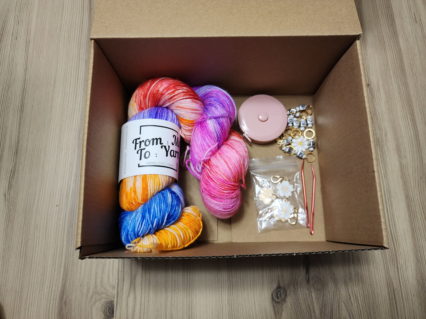 Hand-Dyed Yarn Kit for Cordelia Scarf Shawl