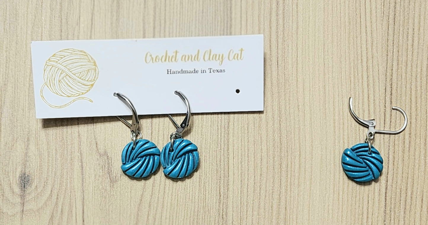Crochet and Clay Cat Stitch Markers