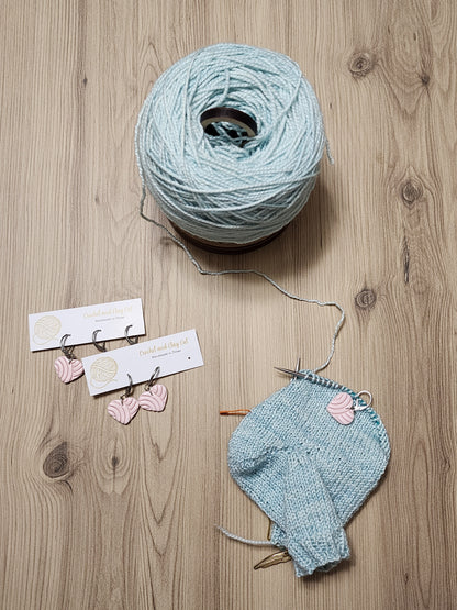 Crochet and Clay Cat Stitch Markers